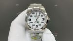 Clean Factory Rolex Air-King 3132 White Face Watch 39mm 